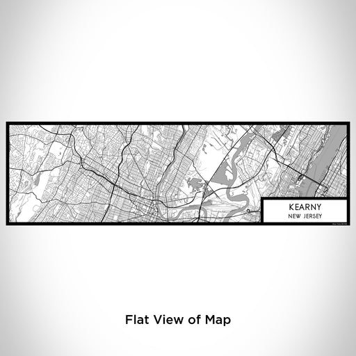 Flat View of Map Custom Kearny New Jersey Map Enamel Mug in Classic