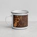 Left View Custom Kearny New Jersey Map Enamel Mug in Ember