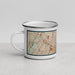 Left View Custom Kearny New Jersey Map Enamel Mug in Woodblock