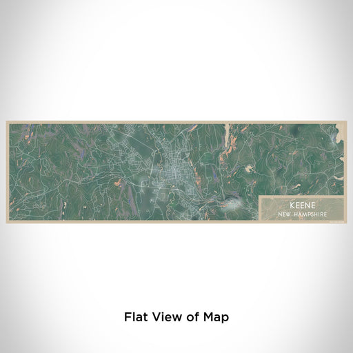 Flat View of Map Custom Keene New Hampshire Map Enamel Mug in Afternoon
