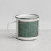 Left View Custom Keene New Hampshire Map Enamel Mug in Afternoon
