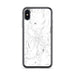 Custom iPhone X/XS Keene New Hampshire Map Phone Case in Classic