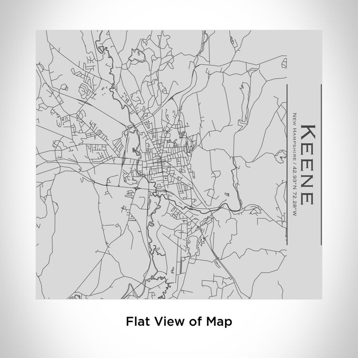 Rendered View of Keene New Hampshire Map Engraving on 17oz Stainless Steel Insulated Tumbler