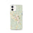 Custom iPhone 12 Keene New Hampshire Map Phone Case in Woodblock