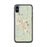 Custom iPhone X/XS Keene New Hampshire Map Phone Case in Woodblock