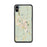 Custom iPhone XS Max Keene New Hampshire Map Phone Case in Woodblock