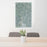 24x36 Keizer Oregon Map Print Portrait Orientation in Afternoon Style Behind 2 Chairs Table and Potted Plant