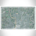 Keizer Oregon Map Print Landscape Orientation in Afternoon Style With Shaded Background