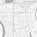 Keizer Oregon Map Print in Classic Style Zoomed In Close Up Showing Details