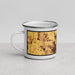 Left View Custom Keizer Oregon Map Enamel Mug in Ember