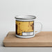 Right View Custom Keizer Oregon Map Enamel Mug in Ember