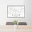24x36 Keller Texas Map Print Lanscape Orientation in Classic Style Behind 2 Chairs Table and Potted Plant
