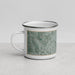 Left View Custom Keller Texas Map Enamel Mug in Afternoon