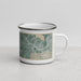 Right View Custom Keller Texas Map Enamel Mug in Afternoon