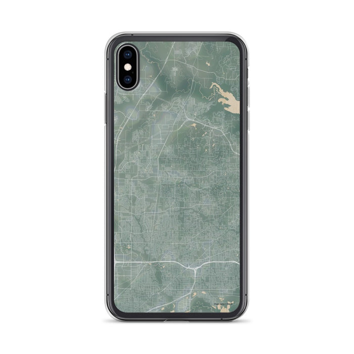 Custom iPhone XS Max Keller Texas Map Phone Case in Afternoon