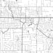 Keller Texas Map Print in Classic Style Zoomed In Close Up Showing Details