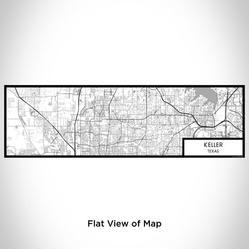 Flat View of Map Custom Keller Texas Map Enamel Mug in Classic