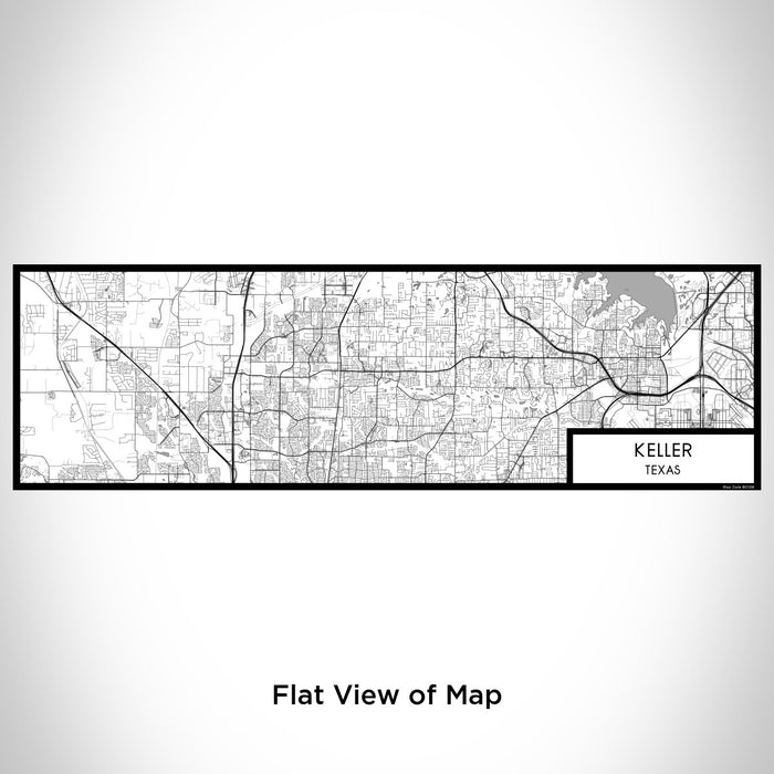 Flat View of Map Custom Keller Texas Map Enamel Mug in Classic