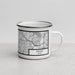 Right View Custom Keller Texas Map Enamel Mug in Classic