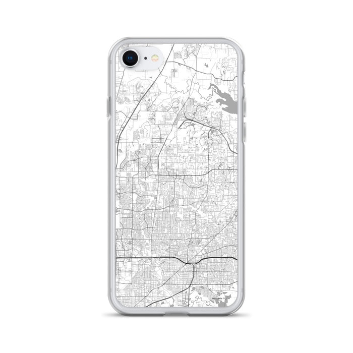 Custom iPhone SE Keller Texas Map Phone Case in Classic