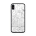 Custom iPhone X/XS Keller Texas Map Phone Case in Classic