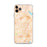 Custom iPhone 11 Pro Max Keller Texas Map Phone Case in Watercolor