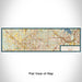 Flat View of Map Custom Keller Texas Map Enamel Mug in Woodblock
