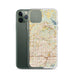 Custom Keller Texas Map Phone Case in Woodblock