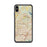 Custom iPhone XS Max Keller Texas Map Phone Case in Woodblock
