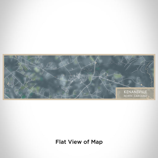 Flat View of Map Custom Kenansville North Carolina Map Enamel Mug in Afternoon