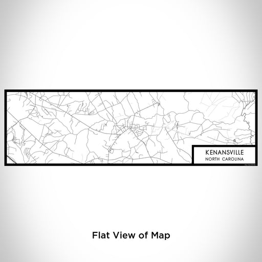 Flat View of Map Custom Kenansville North Carolina Map Enamel Mug in Classic