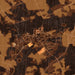Kenansville North Carolina Map Print in Ember Style Zoomed In Close Up Showing Details