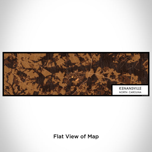 Flat View of Map Custom Kenansville North Carolina Map Enamel Mug in Ember