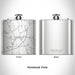 Rendered View of Kenansville North Carolina Map Engraving on 6oz Stainless Steel Flask