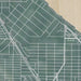 Kenilworth Illinois Map Print in Afternoon Style Zoomed In Close Up Showing Details