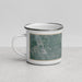 Left View Custom Kenilworth Illinois Map Enamel Mug in Afternoon