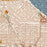 Kenilworth Illinois Map Print in Woodblock Style Zoomed In Close Up Showing Details