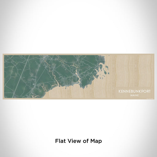 Flat View of Map Custom Kennebunkport Maine Map Enamel Mug in Afternoon