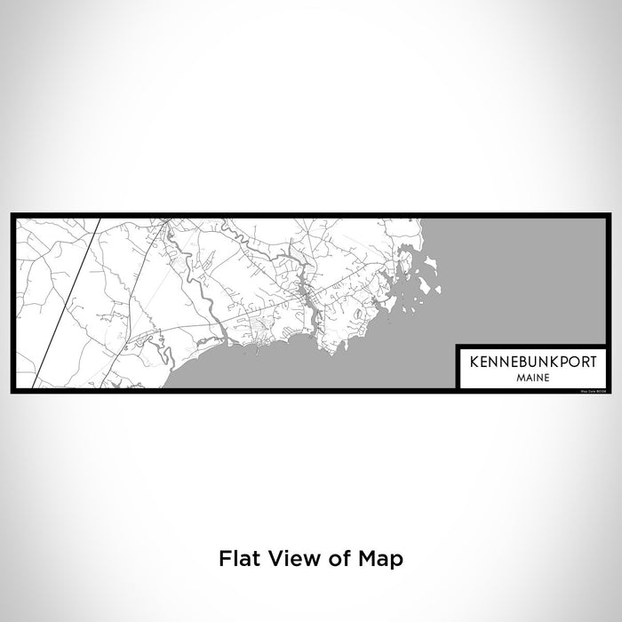 Flat View of Map Custom Kennebunkport Maine Map Enamel Mug in Classic