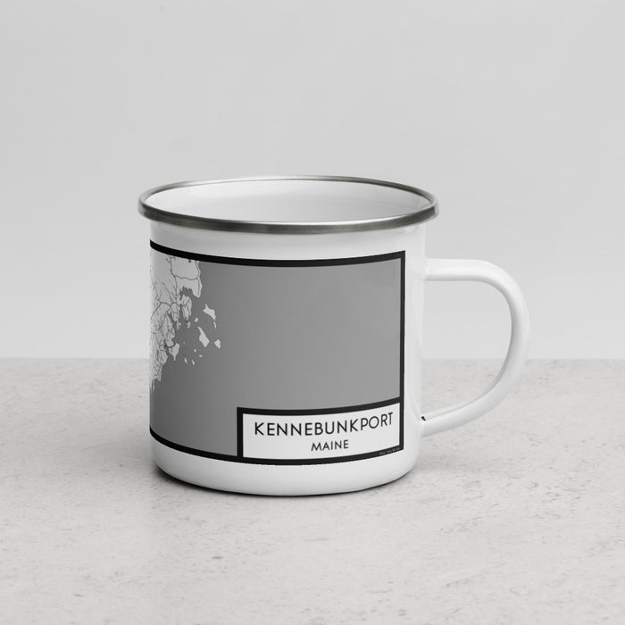 Right View Custom Kennebunkport Maine Map Enamel Mug in Classic