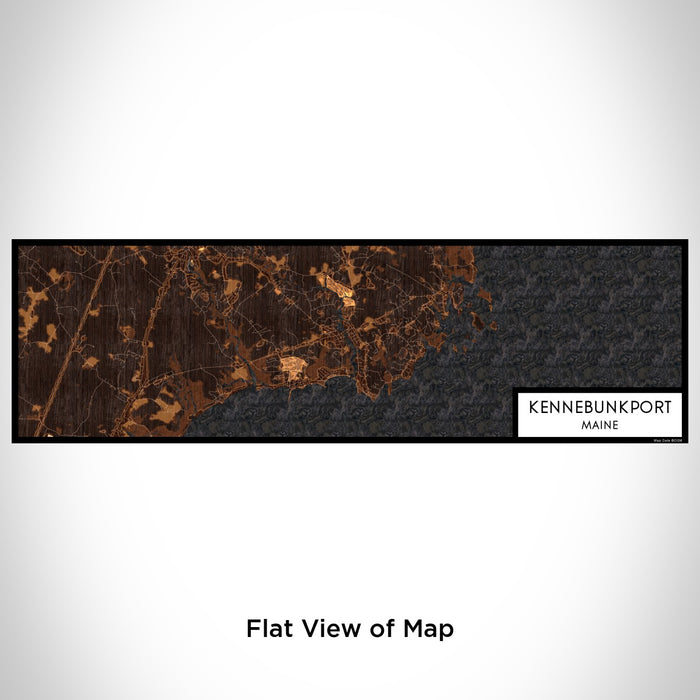 Flat View of Map Custom Kennebunkport Maine Map Enamel Mug in Ember