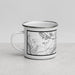 Left View Custom Kenner Louisiana Map Enamel Mug in Classic