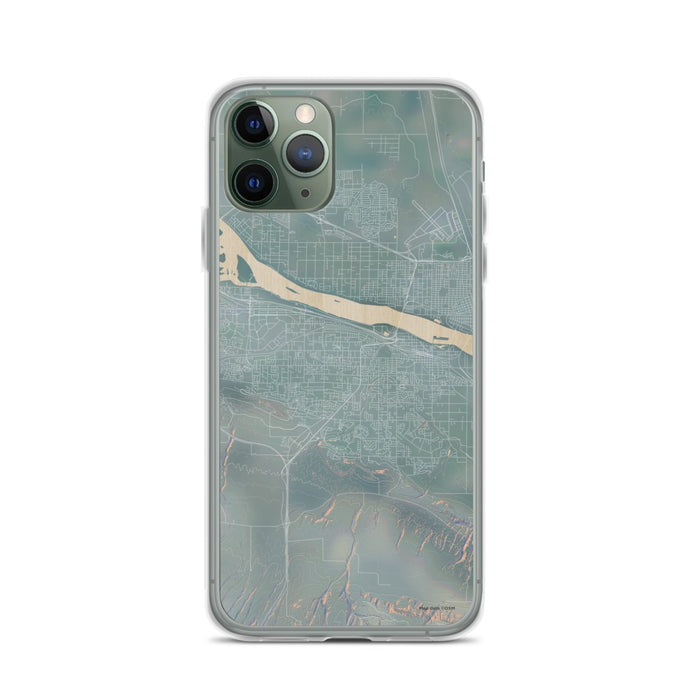 Custom iPhone 11 Pro Kennewick Washington Map Phone Case in Afternoon