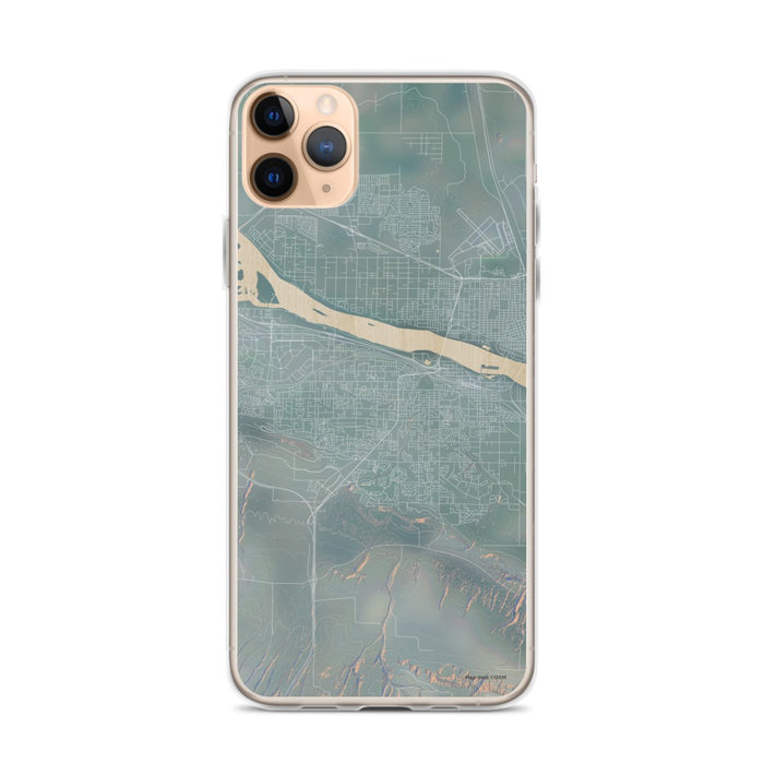 Custom iPhone 11 Pro Max Kennewick Washington Map Phone Case in Afternoon