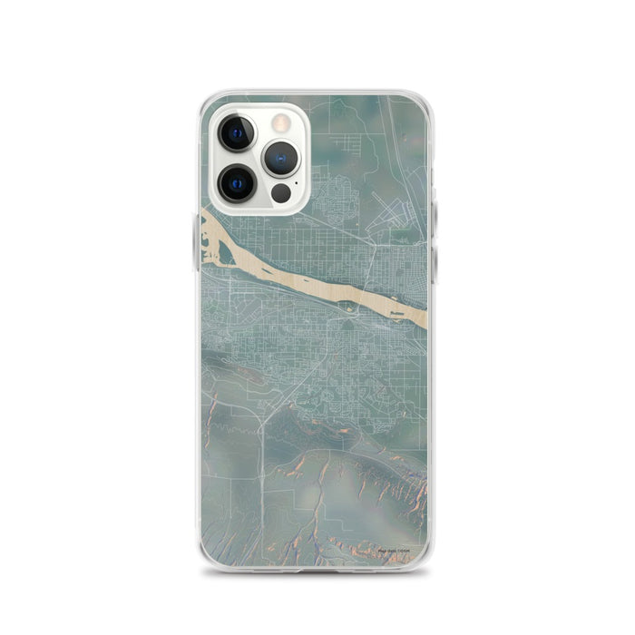 Custom iPhone 12 Pro Kennewick Washington Map Phone Case in Afternoon