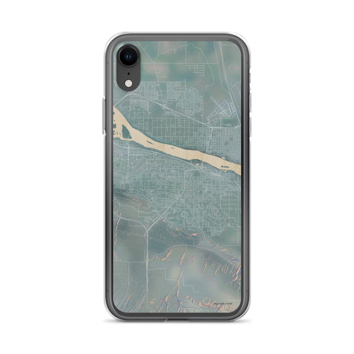 Custom iPhone XR Kennewick Washington Map Phone Case in Afternoon