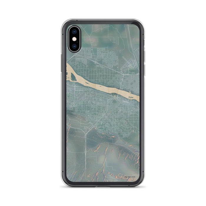 Custom iPhone XS Max Kennewick Washington Map Phone Case in Afternoon