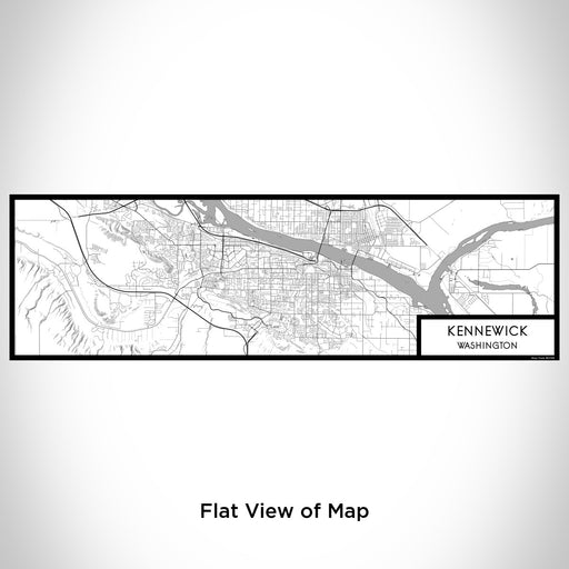 Flat View of Map Custom Kennewick Washington Map Enamel Mug in Classic