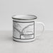 Right View Custom Kennewick Washington Map Enamel Mug in Classic