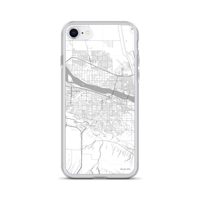 Custom Kennewick Washington Map iPhone SE Phone Case in Classic